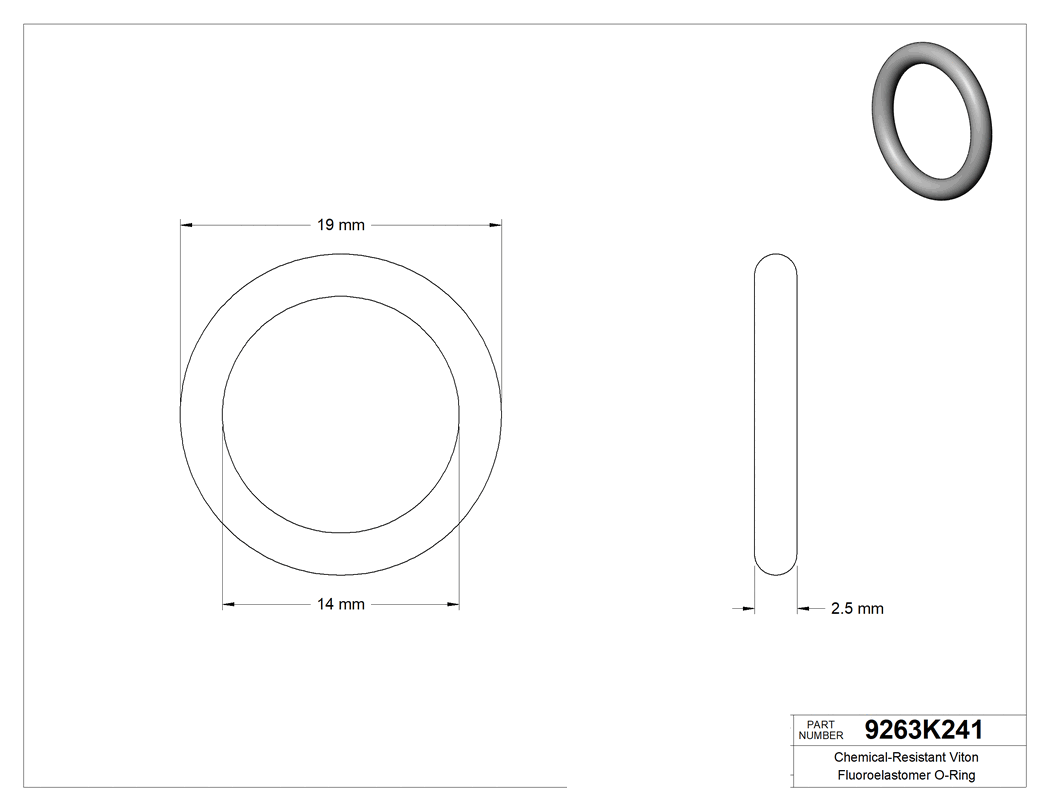 Technical drawing - 9263K241